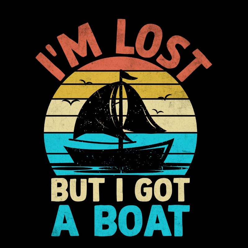 Ich bin verloren, aber ich habe ein Boot Paddelboot