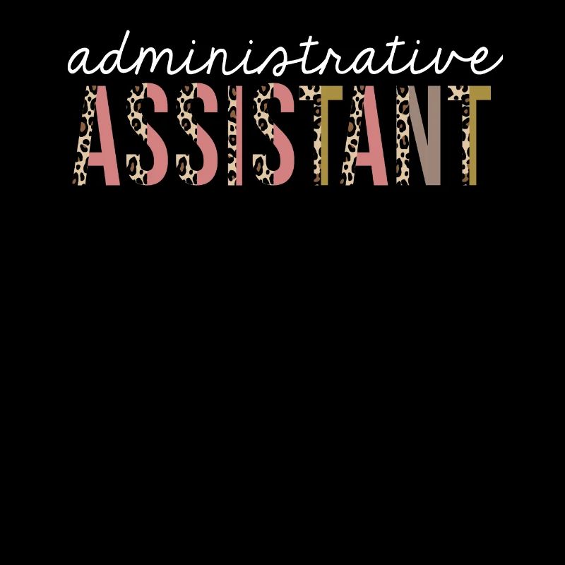 Cadeau drôle d'assistant administratif imprimé léopard