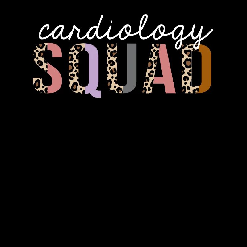 Cardiology Squad Leopard Print Funny Gift