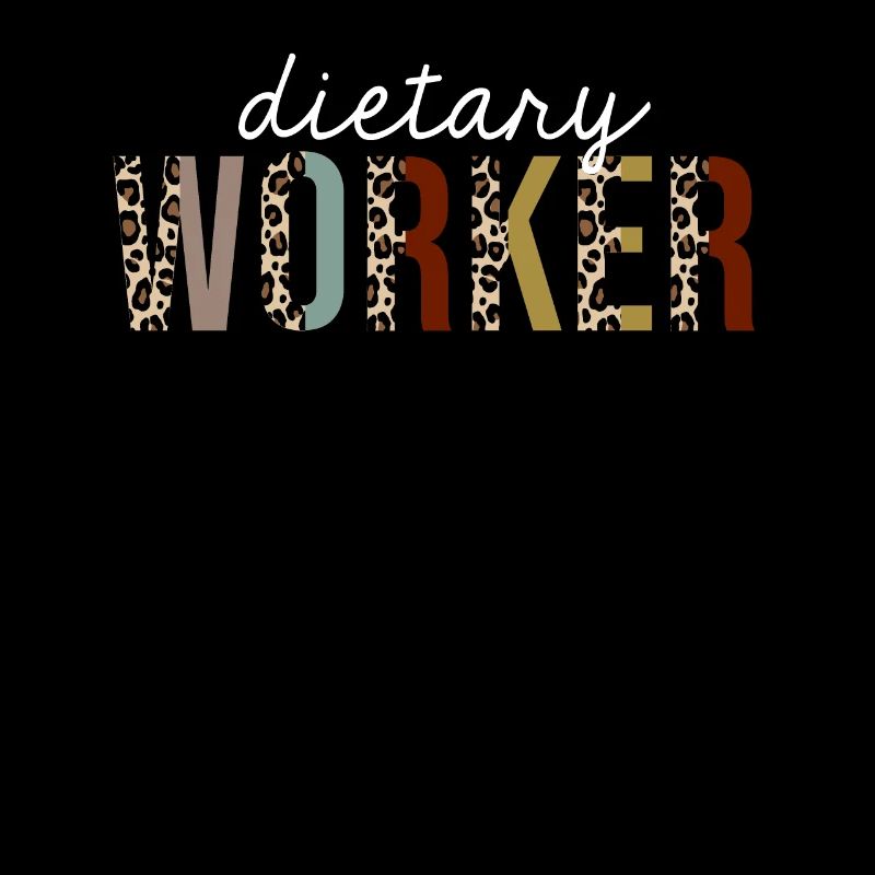 Dietary worker Leopard Print Funny Gift