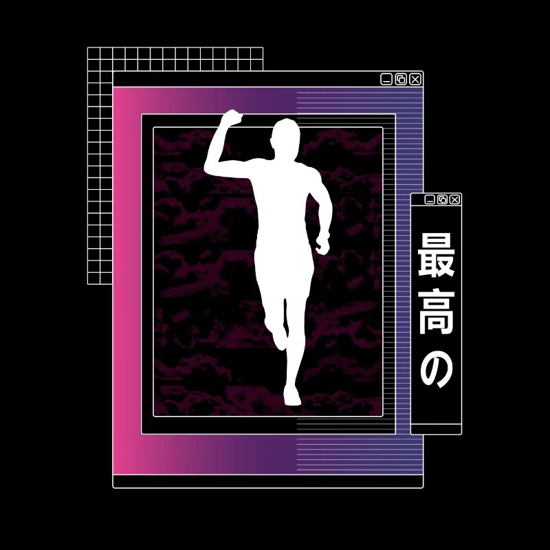 Vaporwave Metaverse Marathon, Trailrunning