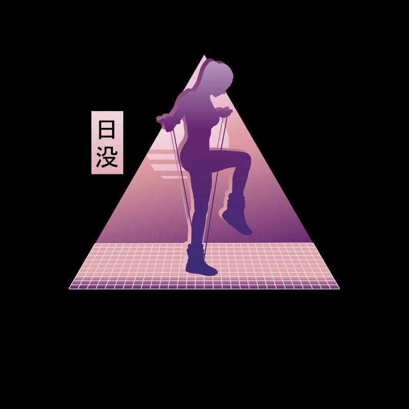 Saut à la corde Vaporwave