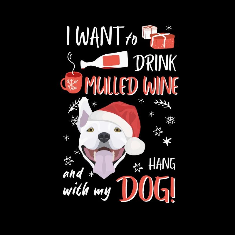 Bull Terrier vin chaud Noël