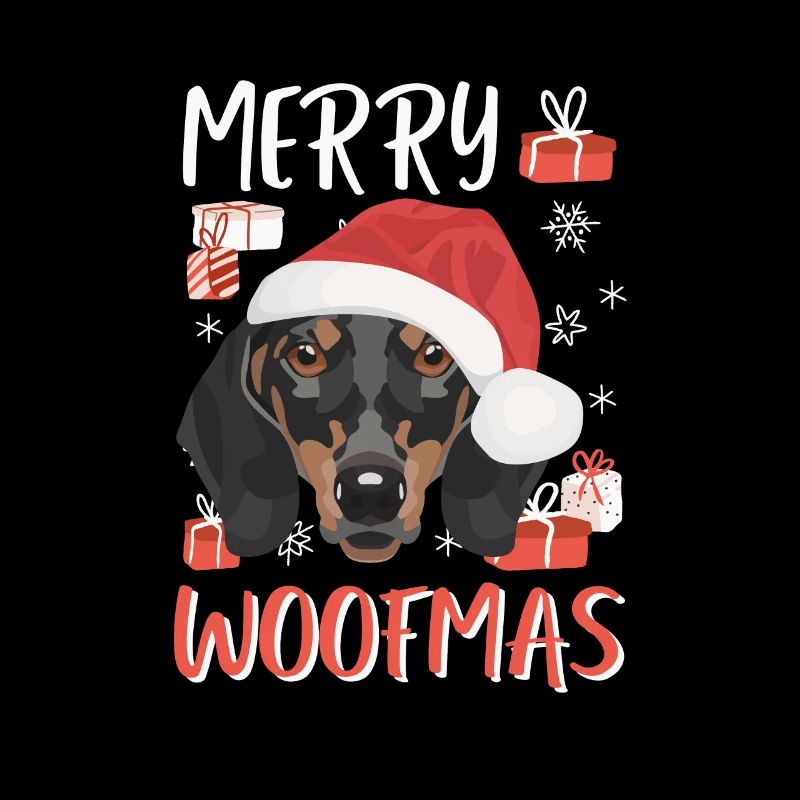 Dachshund Merry Christmas