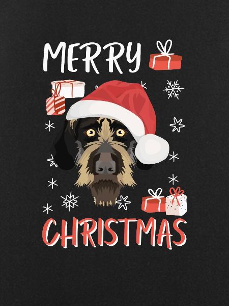 German Wirehair Merry Christmas