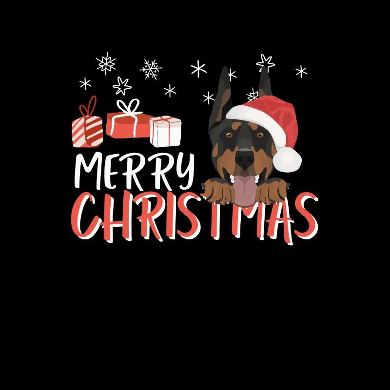 Doberman Joyeux Noël