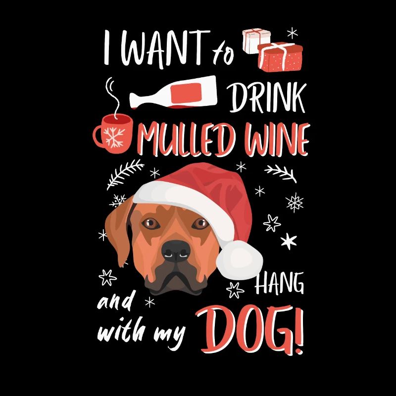 Rhodesian Ridgeback Glühwein Weihnachten