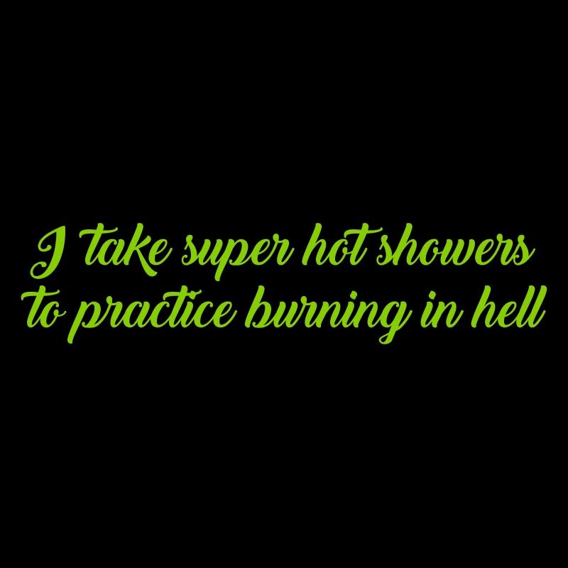 hot showers text