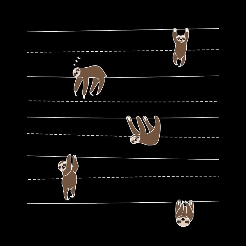 Sloth pattern gift idea for sloth fans