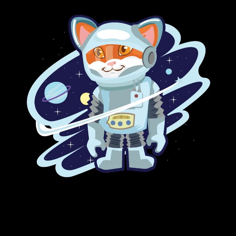 Cadeau star de l'espace astronaute chats