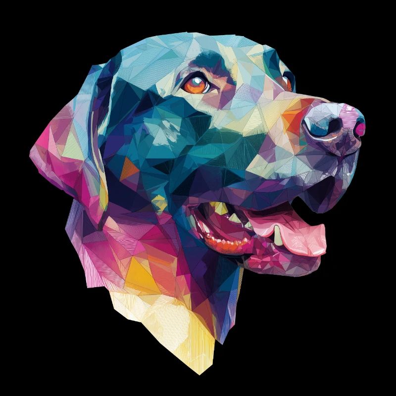 Conception Low Poly Labrador Retriever