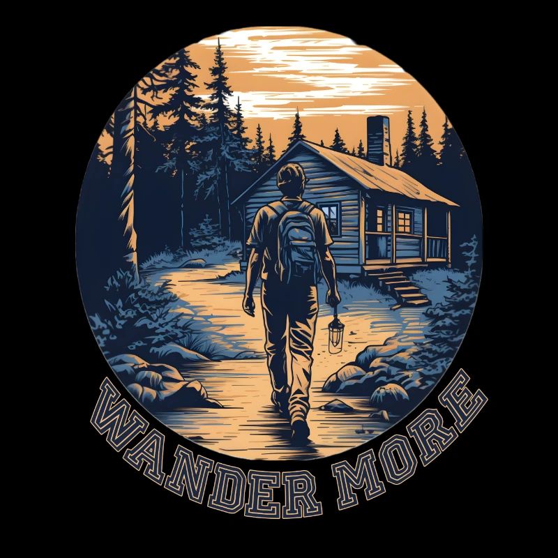 Wander More, Wander Shirt, Camp, Wandern, Geschenk