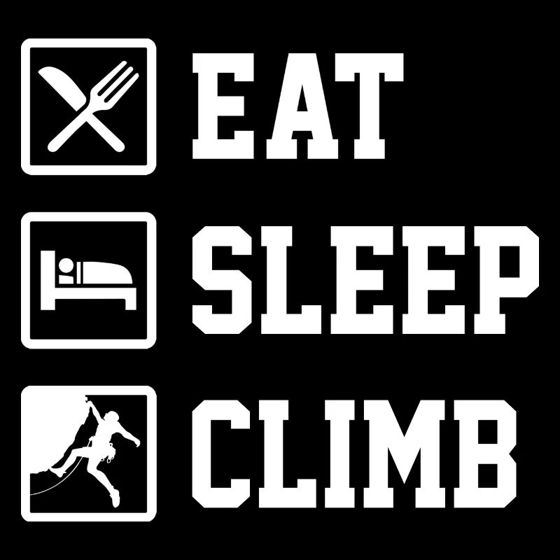 Eat Sleep Climb Repeat Rock Boulder Bouldering Roc