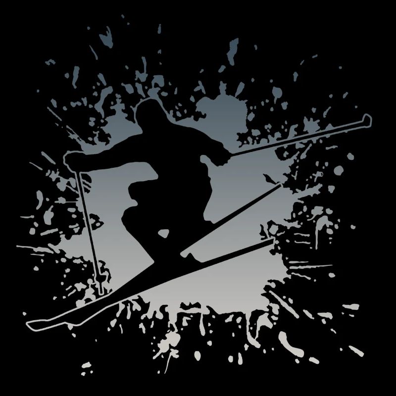 Skiing Splash Spruch Ski