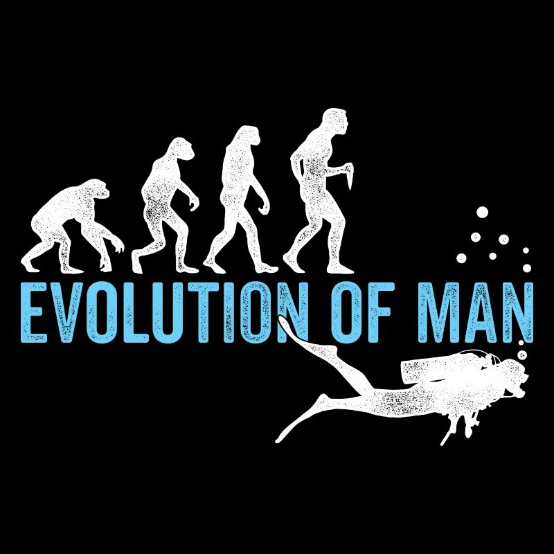 Evolution Graphic Diver Diving Scuba Diver Apnoe S