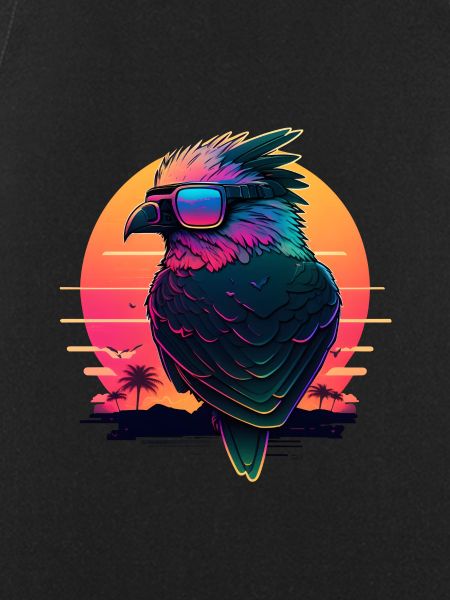 Synthwave sunset Bird