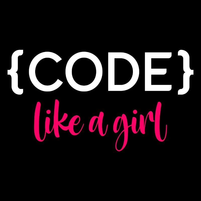 Code Like A Girl Programming Coder Computer Geek D