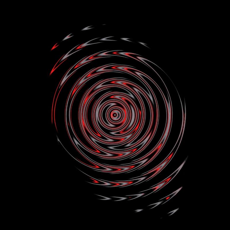 Vagues rouges noires