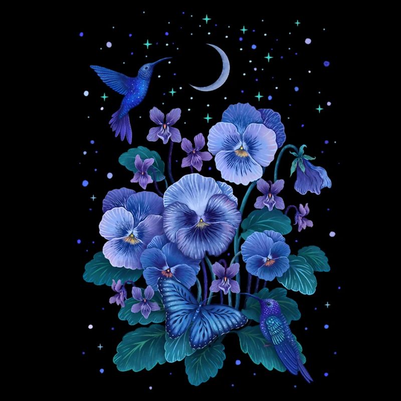 T Violet Fleur de Février