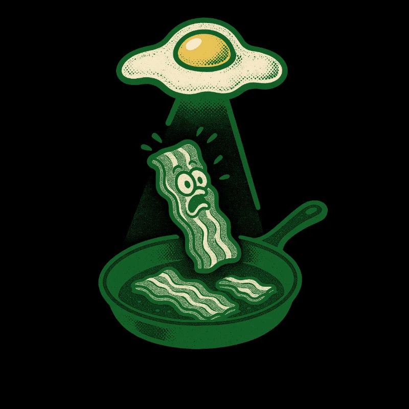 Dramatic Bacon Uplift by Egg Light Beam Food Shirt
