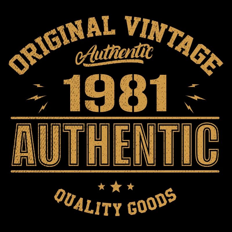 Authentic 1981 Cadeau D'anniversaire Original 1981