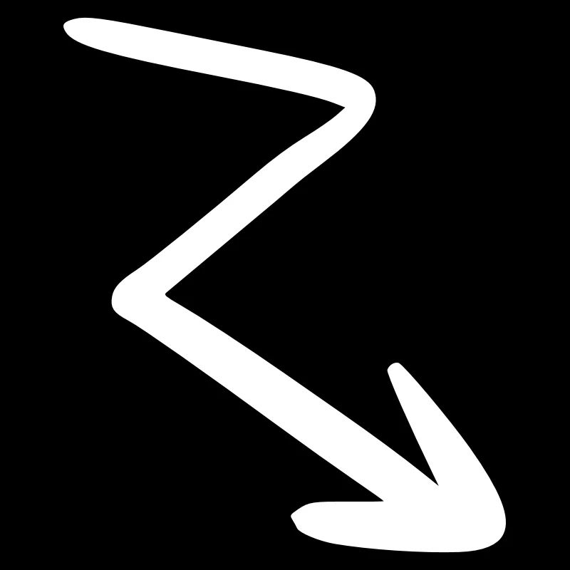 Arrow drawing sketch white