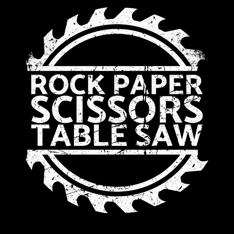 Rock Paper Scissors circular table saw for carpenters