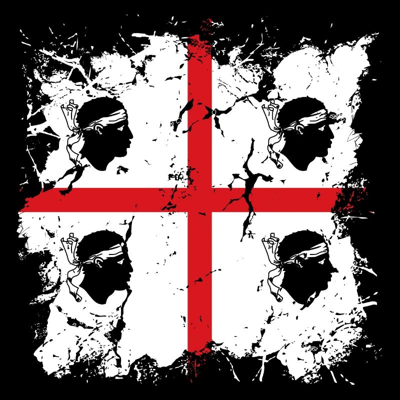 Sardinia Flag Sardinian Flag Sardegna Flag