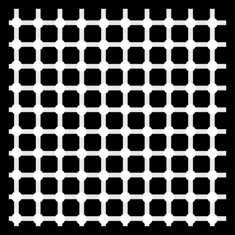 Hermann-Gitter Wahrnehmung Illusion Optik Geschenk