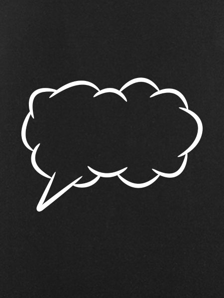 Speech bubble thought bubble