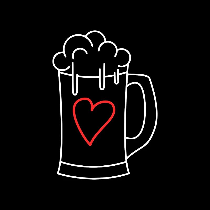 Coeur d'amour de bière
