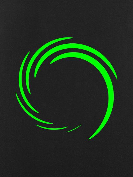 Cercle vert vert