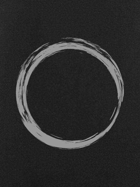 Circle symbol design gray