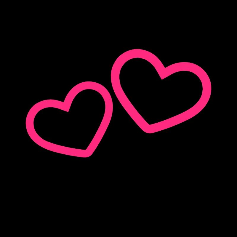 Deux cœurs de coeur Rose
