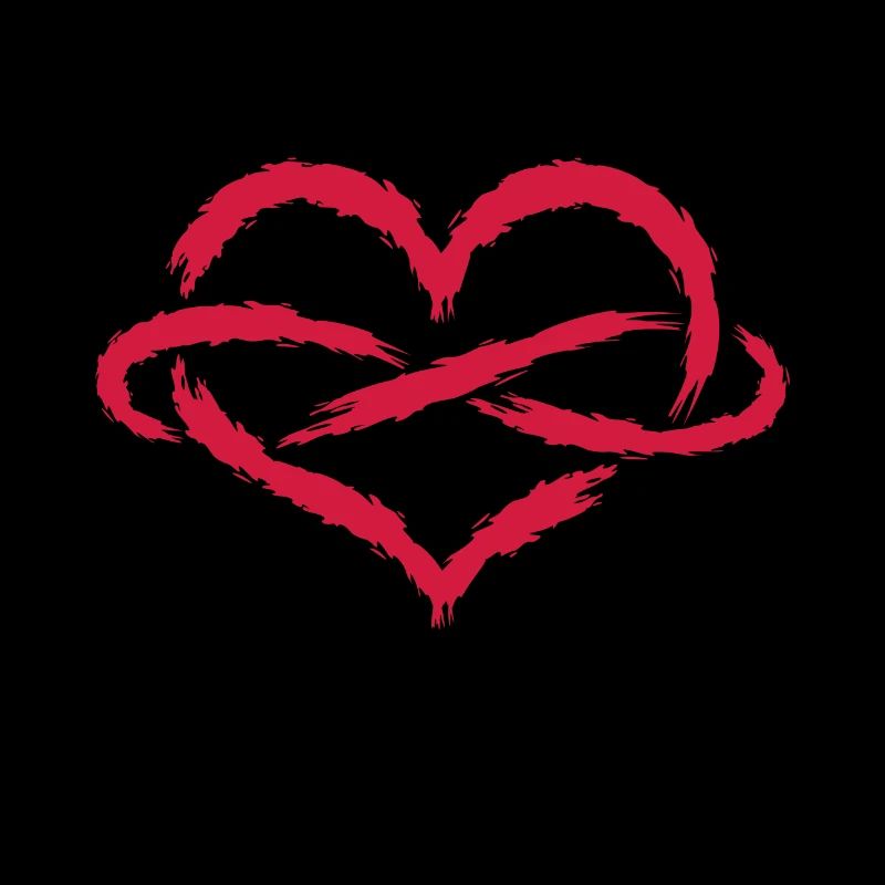 Symbole d'amour infini sans fin coeur