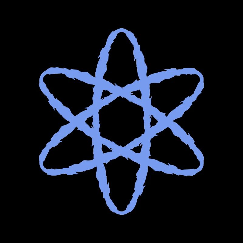 Symbole atomique puissance nucléaire