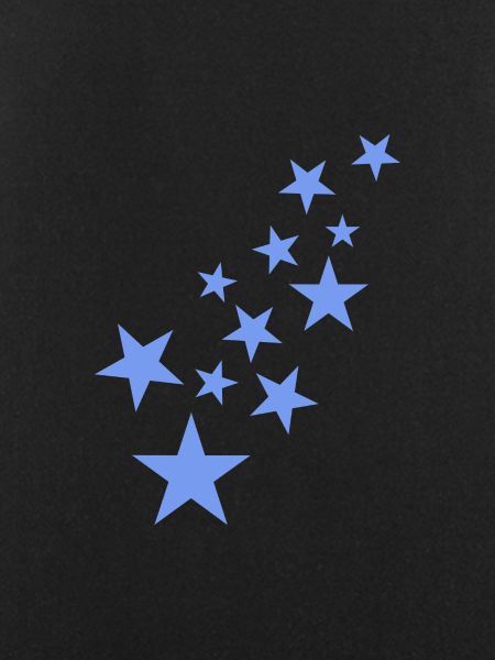 Star asterisk pattern blue