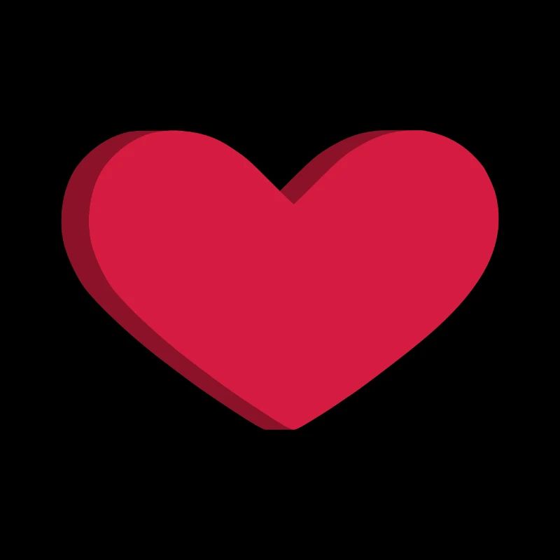 Herz in 3D Liebe Romantisch Geschenk