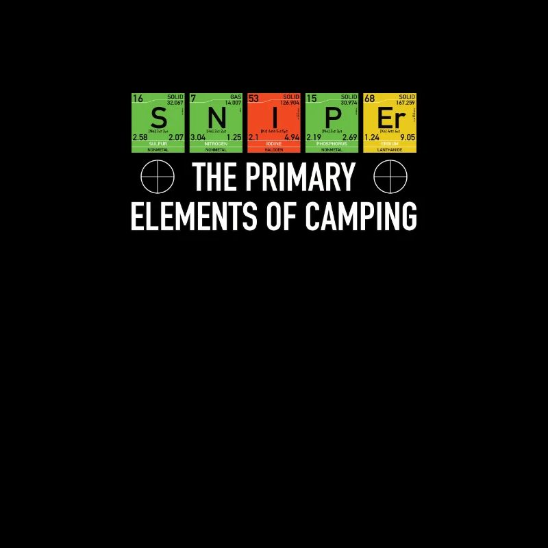 Nerd geek gamer sniper camping éléments drôles
