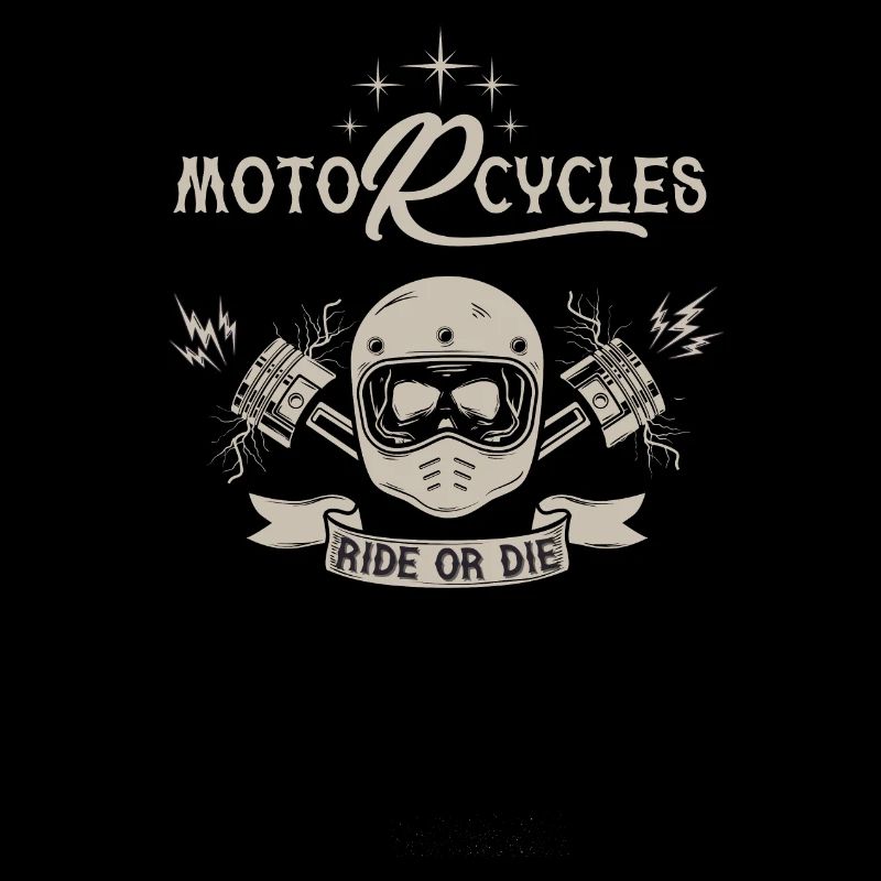 Motorcycles Ride Gold Die Biker Reiten oder Sterben