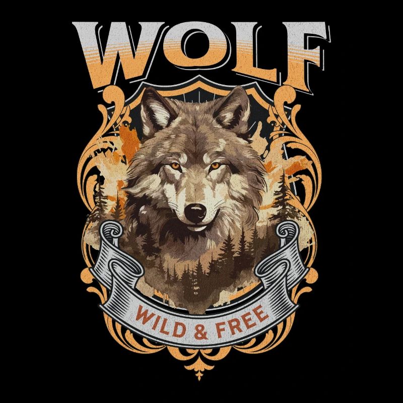 Wolf Wolf’s Head Nature Wilderness Adventure Art forestier
