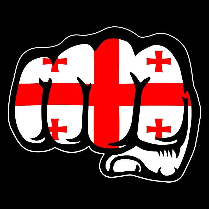 Georgien Flagge Faust