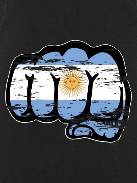 Argentina flag fist used
