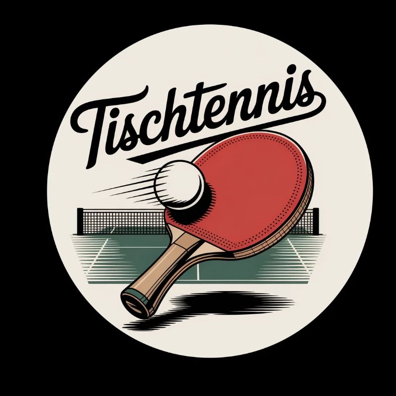 Table Tennis Retro Racket