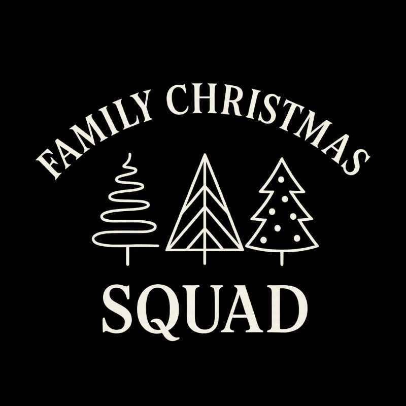 Escouade familiale de l’arbre de Noël