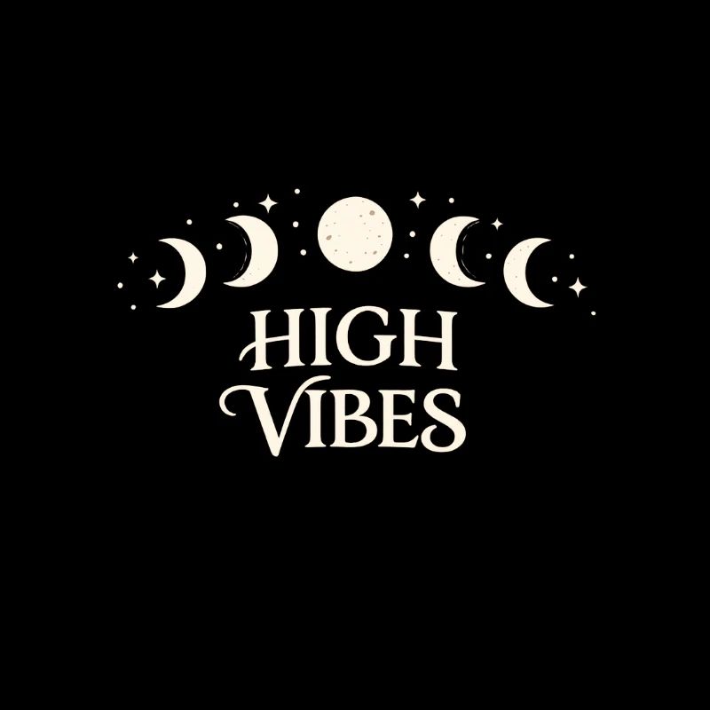 High Vibes Moon Phases Pattern