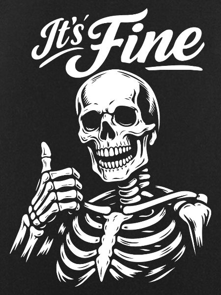 Its Fine Skeleton Thumb Up
