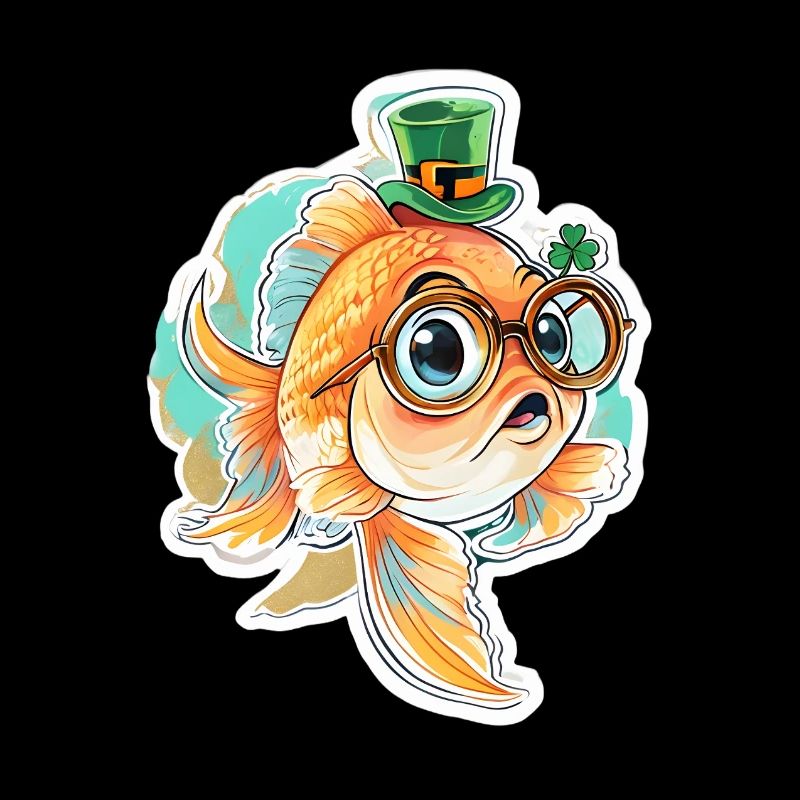 Cadeau de poisson rouge pour la Saint-Patrick