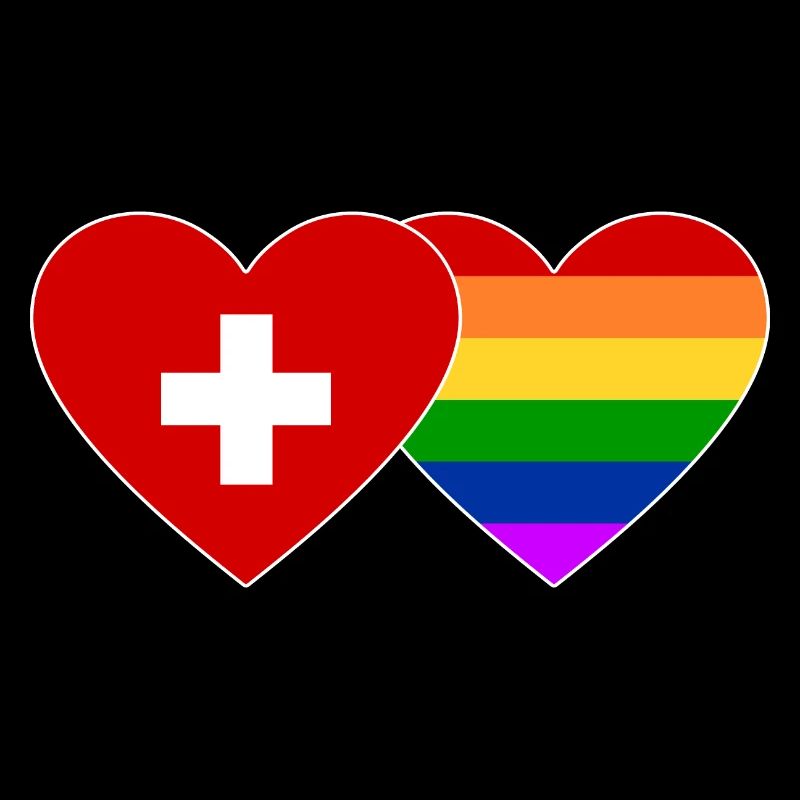 Drapeau arc-en-ciel de la Suisse