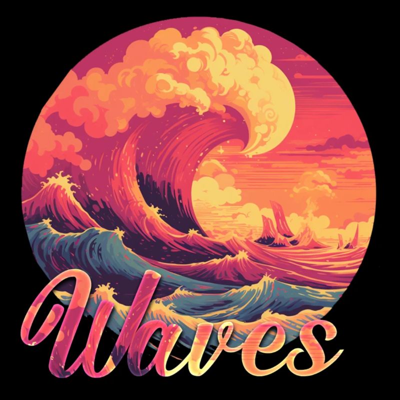 Waves Colorful Design